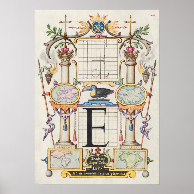 Affiche Calligraphie vintage (Devant)