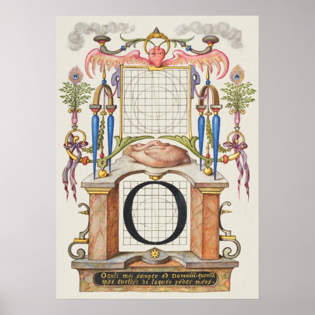 Affiche Calligraphie vintage (Devant)