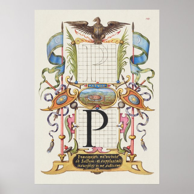 Affiche Calligraphie vintage (Devant)