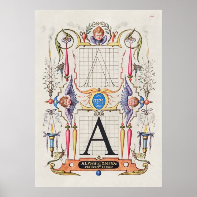 Affiche Calligraphie vintage (Devant)