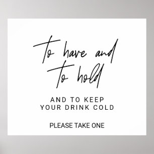 Affiche Calligraphie Whimsical Pour avoir et tenir un sign