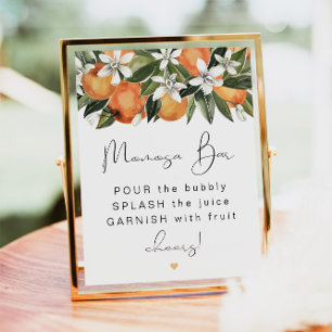 Affiche CALLIOPE Citrus Orange Clementine MOMosa Bar