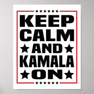Affiche Calm Et Kamala Sur Kamala Harris 2024 Pour Préside