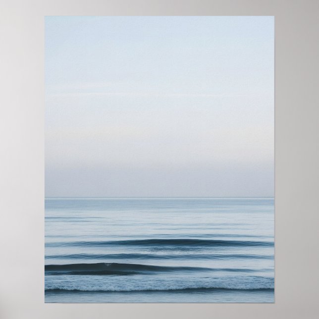 Affiche Calm Ocean Horizon Minimal Wall Art (Devant)