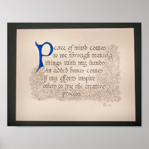Affiche Calme de la citation