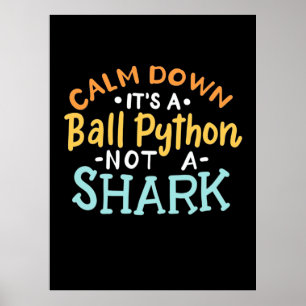 Affiche Calme En Bas C'Est Un Python Ball