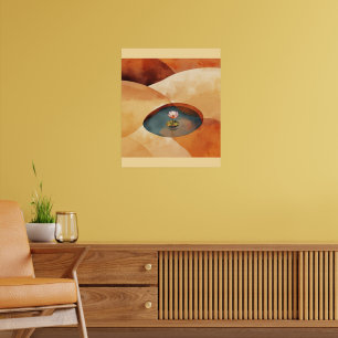 Affiche Calme Intérieur – Art Abstrait de Méditation sur l