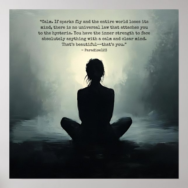 Affiche calme (porte 1051) (Devant)