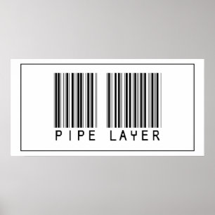 Affiche Calque de tuyau de code barre