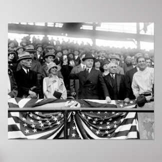 Affiche Calvin Coolidge Jetant Le Premier Emplacement