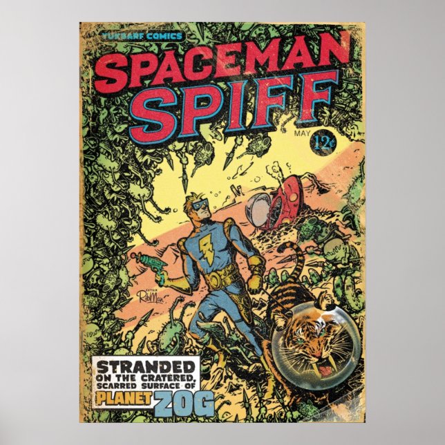 Affiche Calvin Le Spaceman Spiffy (Devant)