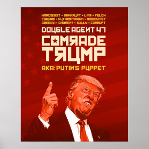 Affiche Camarade Trump : le double agent (la marionnette d
