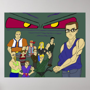 Affiche camarades de classe inspirés de l'anime