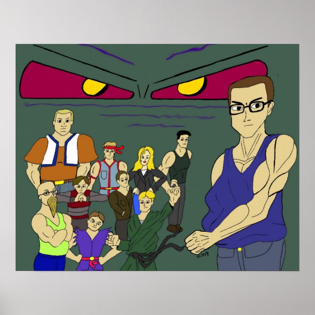 Affiche camarades de classe inspirés de l'anime  (Devant)