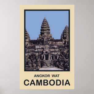 Affiche Cambodge Angkor Vat