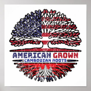 Affiche Cambodge Cambodge États-Unis Amérique États-Unis