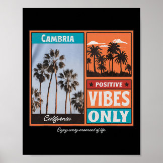 Affiche Cambria Californie Ca Rétro