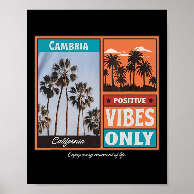 Affiche Cambria Californie Ca Rétro  (Devant)