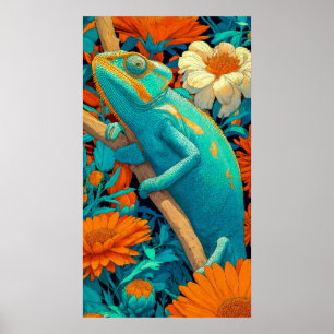 Affiche Caméléon en Technicolor