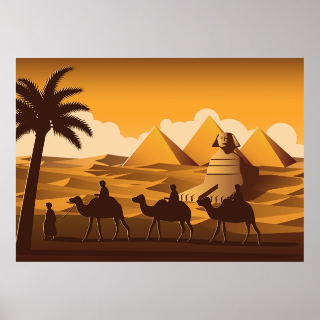 Affiche Camels pass Pyramide (Devant)