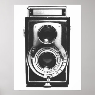Affiche Caméra b&w vintage