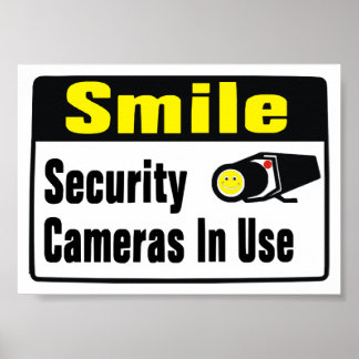 Affiche Caméra de sécurité Smile en utilisation