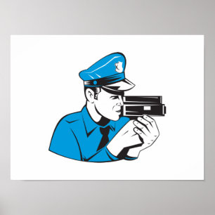 Affiche Caméra de vitesse du policier