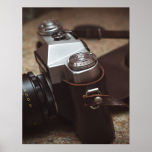 Affiche caméra vintage