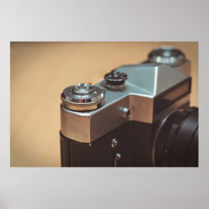 Affiche caméra vintage