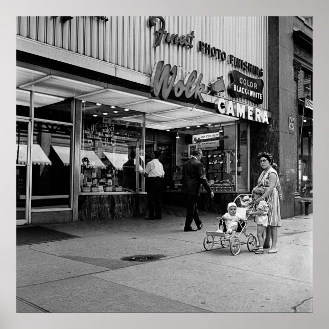 Affiche Caméra Wolk de Chicago 1963 Photo 133 North Wabash (Devant)