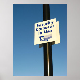 Affiche Caméras de sécurité utilisés