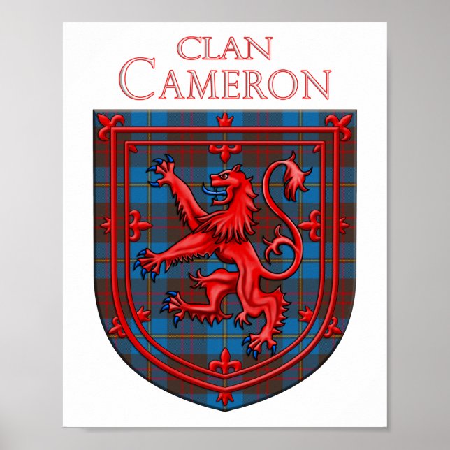 Affiche Cameron Chasse Tartan Scottish Plaid (Devant)