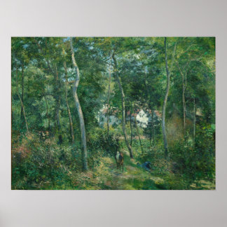 Affiche Camille Pissarro Bord de Bois près de L'Hermitage
