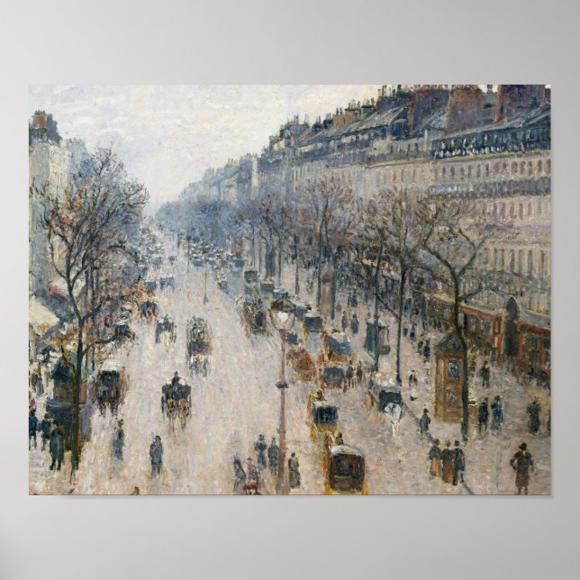 Affiche Camille Pissarro - Boulevard Montmartre (Devant)