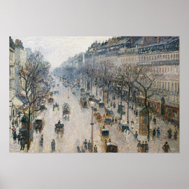 Affiche Camille Pissarro - Boulevard Montmartre (Devant)