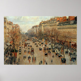 Affiche Camille Pissarro Boulevard Montmartre Peinture