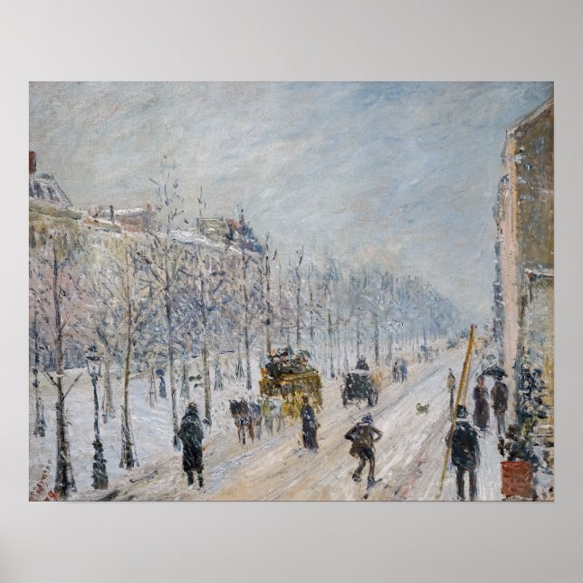 Affiche Camille Pissarro - Boulevards extérieurs, Effet de (Devant)