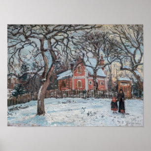 Affiche Camille Pissarro - Châtaigniers à Louvecienne