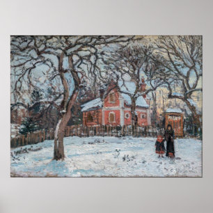 Affiche Camille Pissarro - Chataigniers a Louvecienne