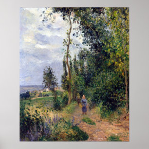 Affiche Camille Pissarro Côte des Grouettes, près de Ponto
