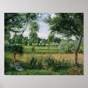 Affiche Camille Pissarro - Effet Soleil du matin, Eragny