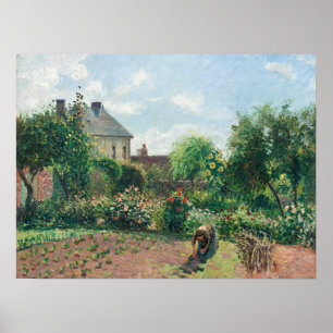 Affiche Camille Pissarro Le jardin de l'artiste à Eragny