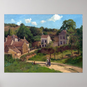 Affiche Camille Pissarro l'ermitage chez Pontoise