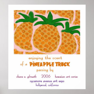 Affiche Camion à ananas