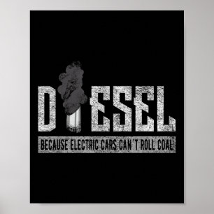 Affiche Camion à charbon à rouleaux _ Camion à diesel Cami