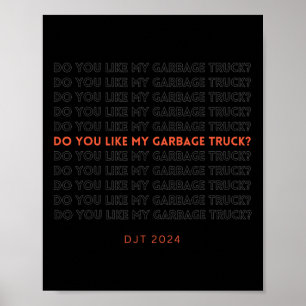 Affiche Camion à ordures de Trump