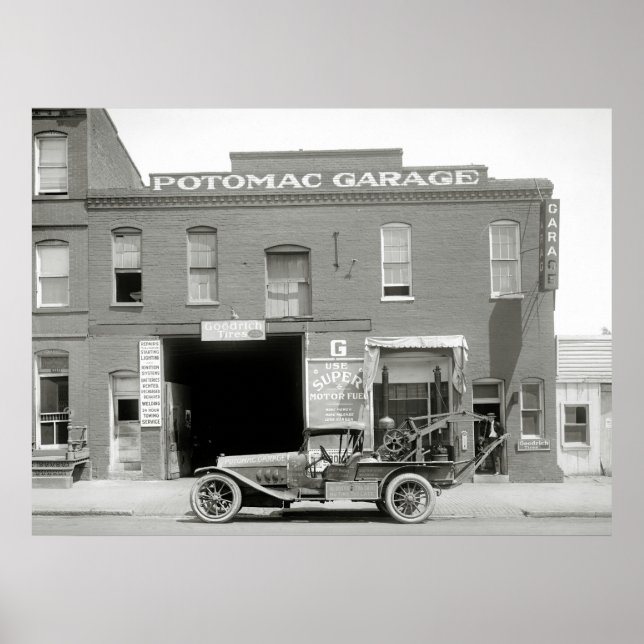 Affiche Camion antique Tow, 1921 (Devant)
