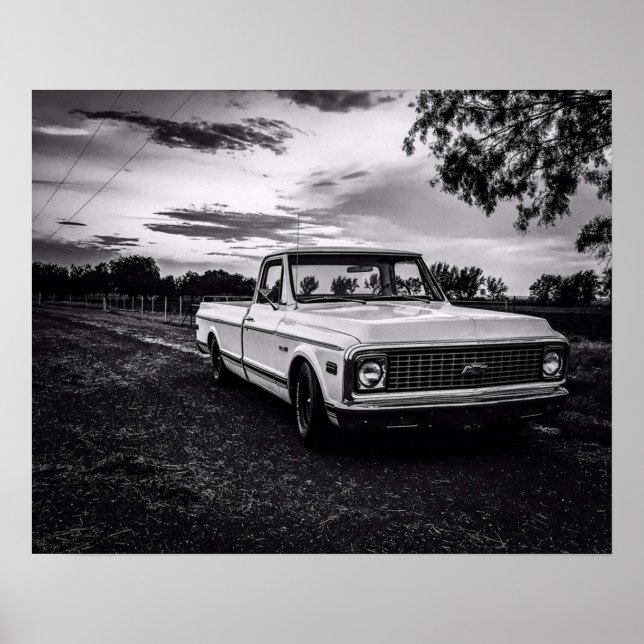 Affiche Camion camionnette Chevrolet C10 (Devant)