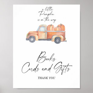 Affiche Camion citrouille - LIVRES CARTES ET CADEAUX