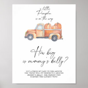 Affiche Camion citrouille - quelle est la taille du ventre